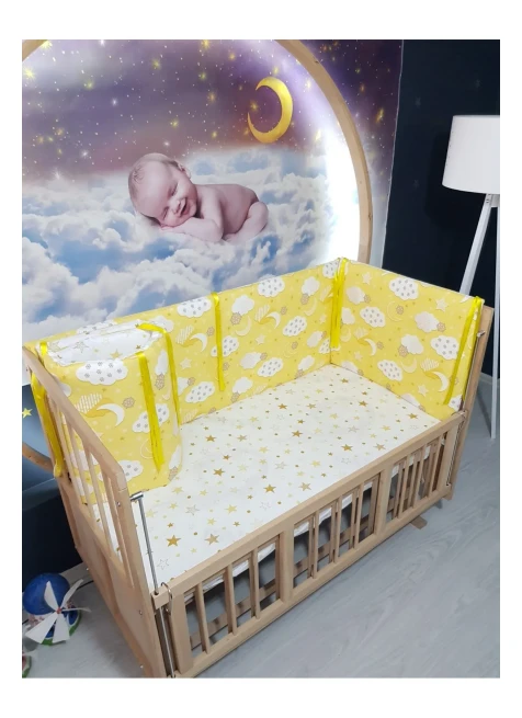 Sarı Bulut Yıldız Desen