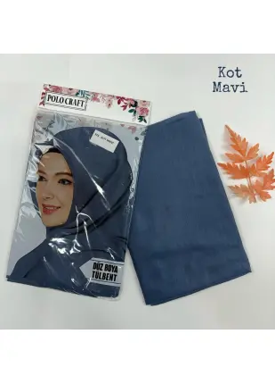 Berivan Dikişsiz Düz Yazma 100 cm Kot Mavi 373